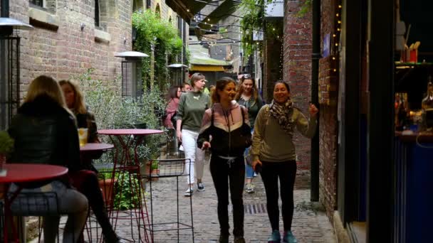 ลอนดอน นยายน 2019 งชนของน อปป งเด านร านอาหารอย างใกล ดในพ — วีดีโอสต็อก