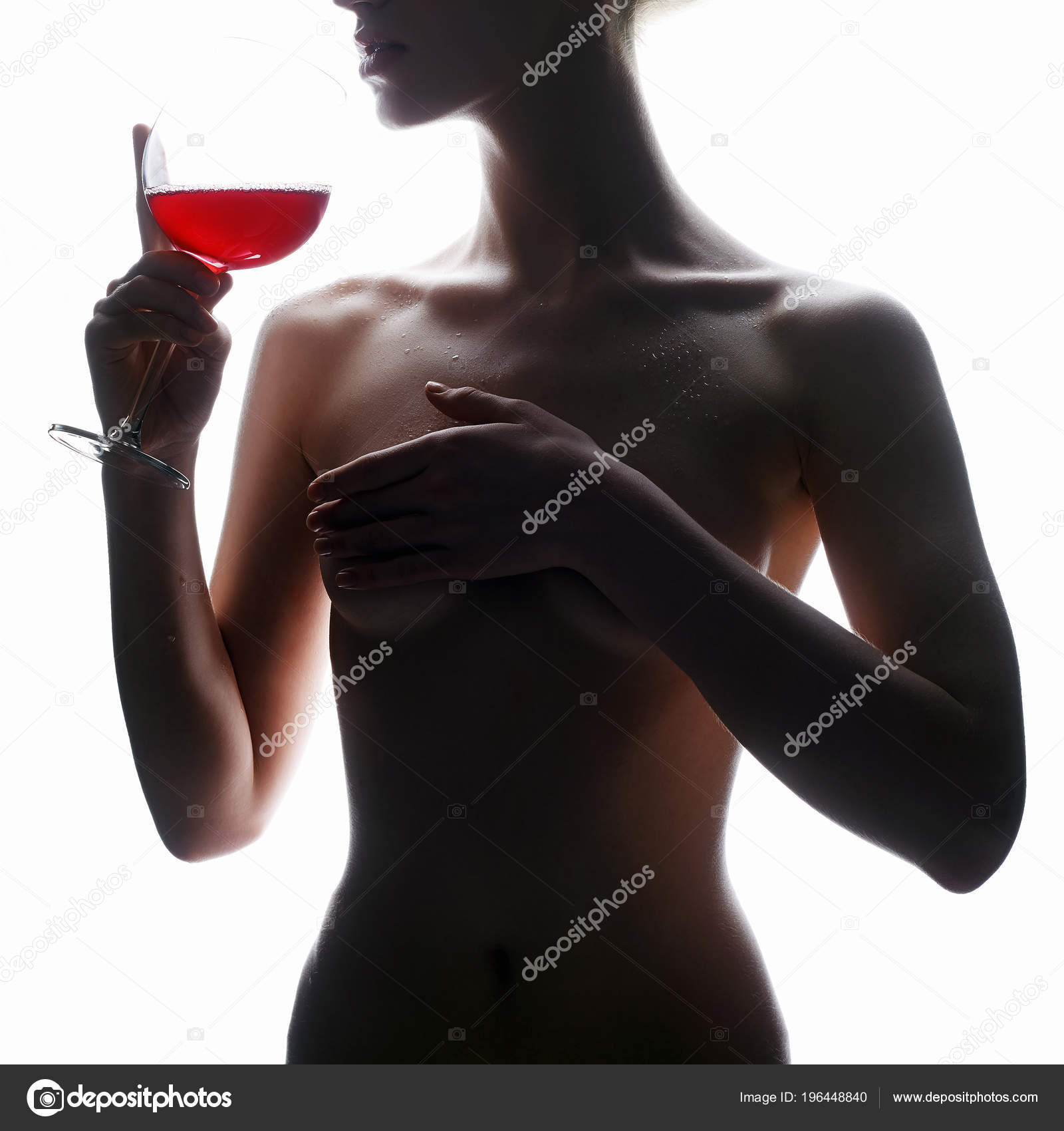Desnudo Color Bodysuit Naked Girls Drinking