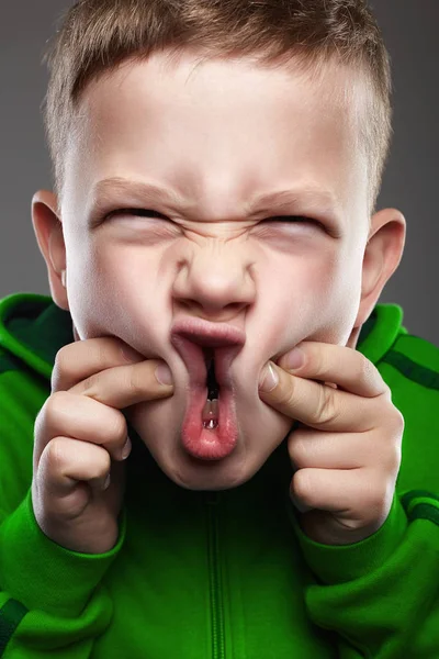 Funny child. expression little boy — Stock Photo, Image