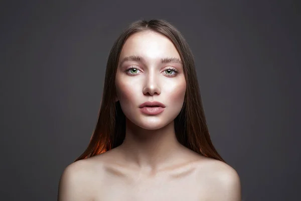 Şehvetli kız moda güzellik portresi — Stok fotoğraf