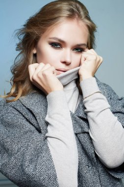 güzel Kadın. Topcoat Güzellik Moda Kız