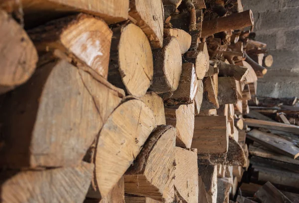 yukarı Kazıklı yakacak odun çeşitli yan görünümü Kapat