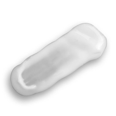 Kırpma yolu ile beyaz arka plan üzerinde izole kozmetik krem