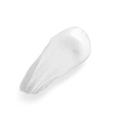 Kırpma yolu ile beyaz arka plan üzerinde izole kozmetik krem