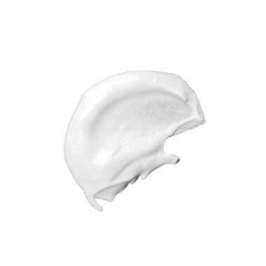 Beyaz arkaplanda izole edilmiş kozmetik krem