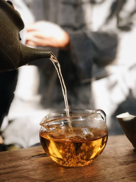 Atmosferik Çay Töreni Çay Içme — Stok fotoğraf