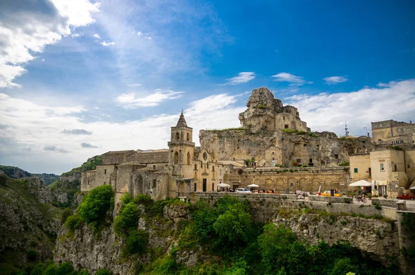 Церква Єза San Pietro Caveoso Рок Церква Санта Марія Ідріс — стокове фото