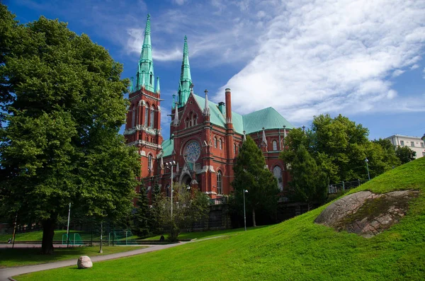 St John's Kilisesi (Johanneksenkirkko), bir Lutheran Gotik Revival stil, Helsinki, Finlandiya