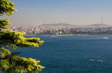 Feribot gemi yelken ve aşağı Haliç İstanbul, Türkiye