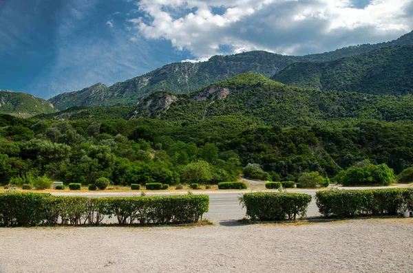 Hermosa Vista Del Pasaje Montaña Thermopylae Grecia — Foto de Stock