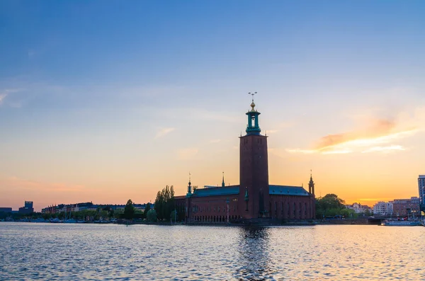 Stockholm City Hall Stadshuset Tower Budova Městské Rady Místní Příslušností — Stock fotografie