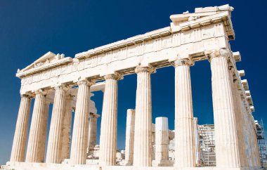 Parthenon Tapınağı Akropol tepede Atina, Yunanistan