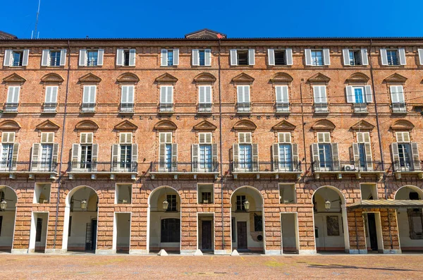 Prefektura Palazzo Del Governo Palace Budynku Cegły Łukami Okna Okiennice — Zdjęcie stockowe
