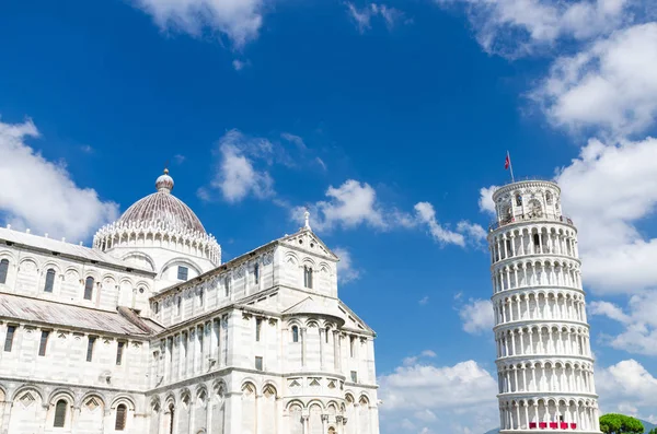 Pisa Katedrála Duomo Cattedrale Nakloněná Věž Torre Piazza Del Zázračoli — Stock fotografie