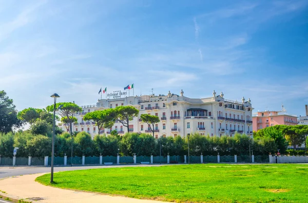 Grand Hotel Square Green Lawn Touristic City Centre Rimini Blue — Foto de Stock