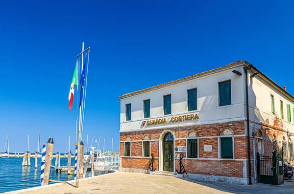 Chioggia Italy September 2019 Italian Coast Guard Building Capitaneria Porto — Stock Photo, Image