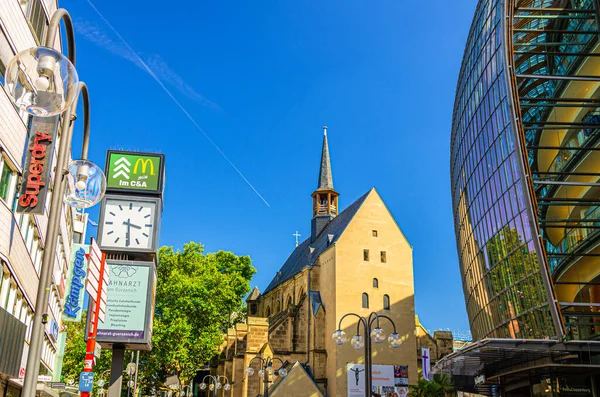 Colônia Alemanha Agosto 2019 Igreja Protestante Santo Antônio Antoniterkirche Edifício — Fotografia de Stock