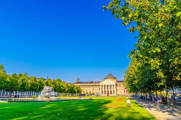 Wiesbaden Germany August 2019 Kurhaus Cure House Spa Casino Building — Stock Photo, Image