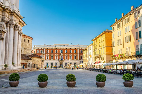 Brescia Italia Septiembre 2019 Piazza Paolo Square Santa Maria Assunta — Foto de Stock