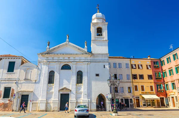 Chioggia Italia Septiembre 2019 Iglesia Católica Chiesa San Francesco Hilera — Foto de Stock