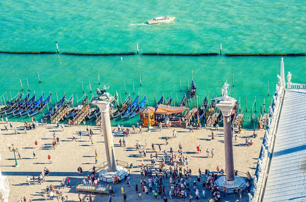 Wenecja Włochy Września 2019 Widok Góry Piazzetta San Marco Lub — Zdjęcie stockowe