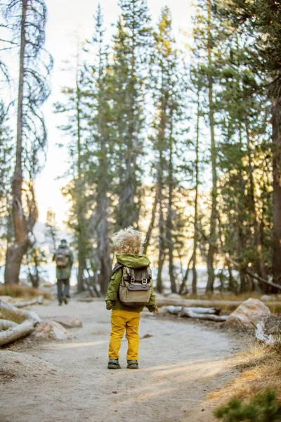 Šťastná Rodina Navštívit Yosemitský Národní Park Kalifornii — Stock fotografie