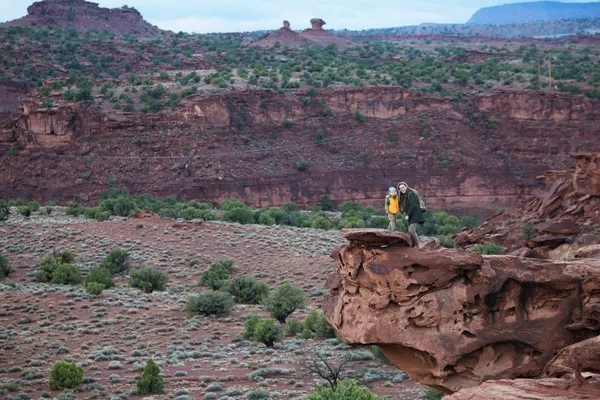 Aile Utah Abd Capitol Resif Ulusal Park — Stok fotoğraf