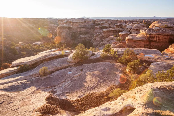 Paisajes espectaculares del Parque Nacional Canyonlands, agujas en — Foto de Stock