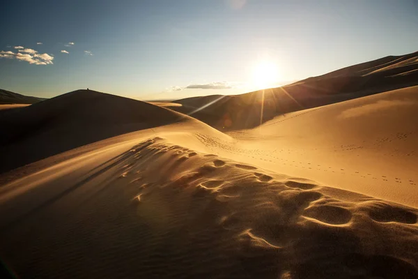 Hermosas dunas en el desierto — Foto de Stock