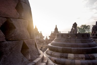 Borobudur Tapınağı 'nda Gündoğumu, Java, Bali