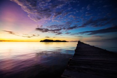 Togean adasında akşam