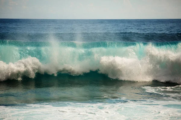 Grande Onda Blu Tempestoso Oceano — Foto Stock