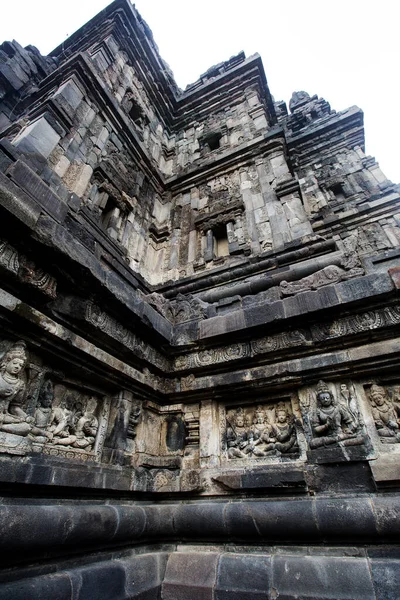 Kamienne Rzeźby Świątyni Prambanan Java Indonezja — Zdjęcie stockowe