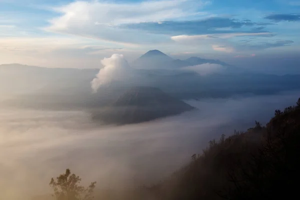 Semeru Pico Nascer Sol Java Indonésia — Fotografia de Stock