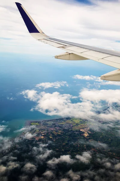 Pulau Sulawesi Dari Pesawat Indonesia — Stok Foto