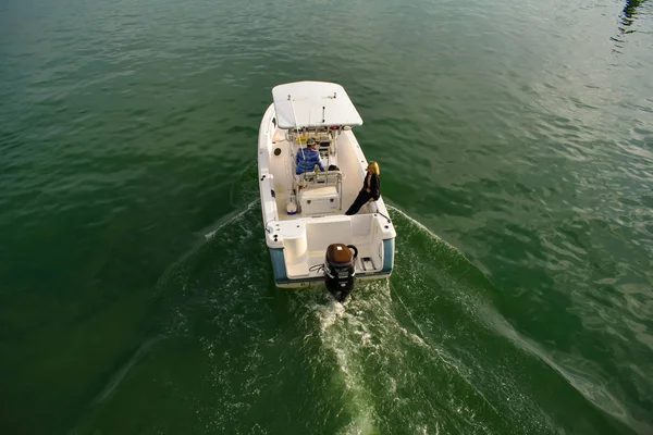 Клируотер Бич Флорида Января 2019 Года Вид Воздуха Лодки Bowrider — стоковое фото