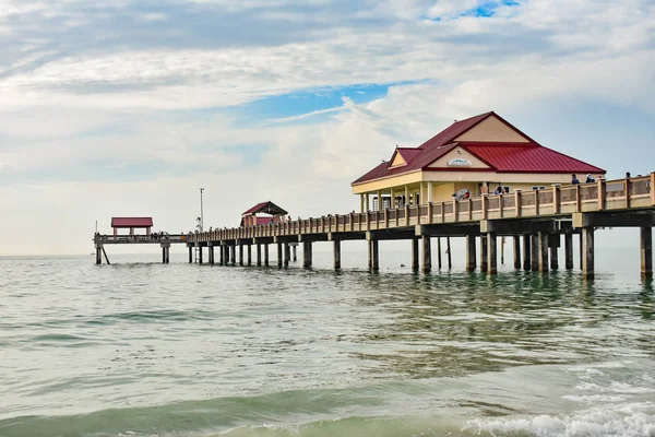 Clearwater Beach Florida Enero 2019 Vista Panorámica Del Muelle Sobre — Foto de Stock