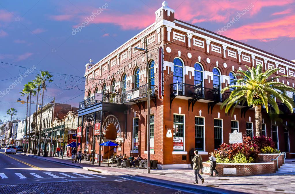 Ybor City , Florida. January 08, 2019 Centro Espanol Social Club was the first Latin club organized in Ybor City at Tampa Bay.