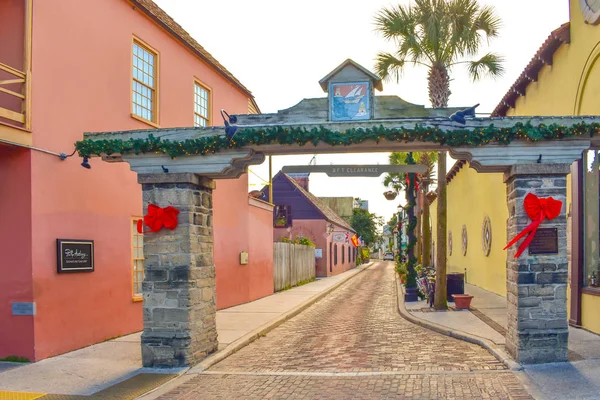 San Agustín Florida Enero 2019 Arco Vintage Colorido Casco Antiguo — Foto de Stock