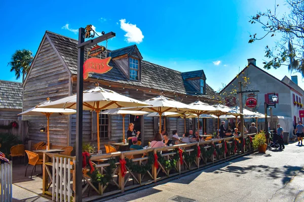 St Augustine, Florida. 26 Ocak 2019. İnsanların St. George St Old Town Florida'nın tarihi Sahil (5 adlı içinde zevk sömürge deneyim)