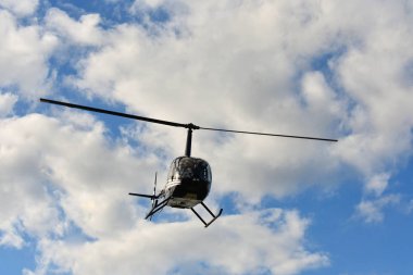 St Augustine, Florida. 26 Ocak 2019. Florida'nın tarihi kıyılarında helikopter turu