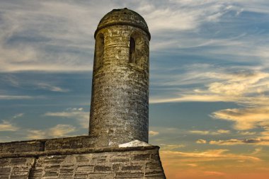 St Augustine, Florida. 26 Ocak 2019. Castillo de San Marcos kale Old Town Florida's Historic Coast (2, üstten görünüm)