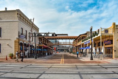 Orlando, Florida. 24 Aralık 2018. Panoramik kilise Sokağı İstasyonu. 100 yıldan fazla Church Street Downtown Orlando kalbinde oldu.