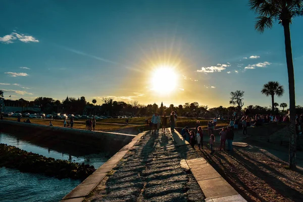 Augustine Florida January 2019 Castillo San Marcos Fort Area Beatiful — Stock Photo, Image