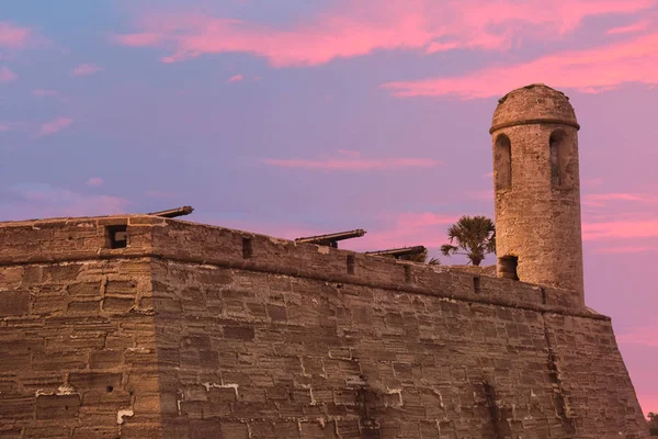 Augustine Florida January 2019 Side View Castillo San Marcos Old — Stock Photo, Image