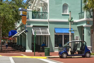 Orlando, Florida. 15 Ocak 2019. 50 's tarzı Restoran kutlama kasaba Kissimmee bölgesinde, Pazar sokak kafe olduğunu.