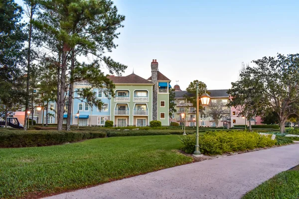 Orlando Florida Januar 2019 Farbenfrohes Hotel Viktorianischen Stil Lake Buena — Stockfoto