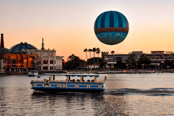 Orlando Florida Januari 2019 Panoramisch Uitzicht Van Disney Springs Water — Stockfoto