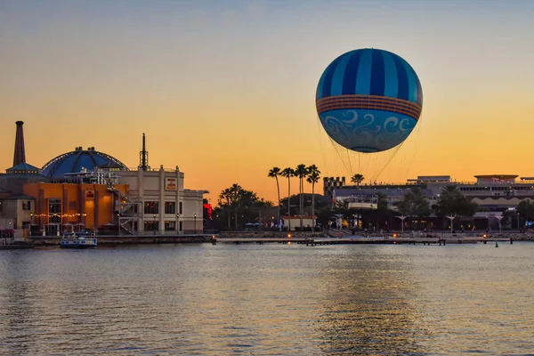 Orlando Florida January 2019 Panoramic View Disney Springs Colorful Sunset — Stock Photo, Image