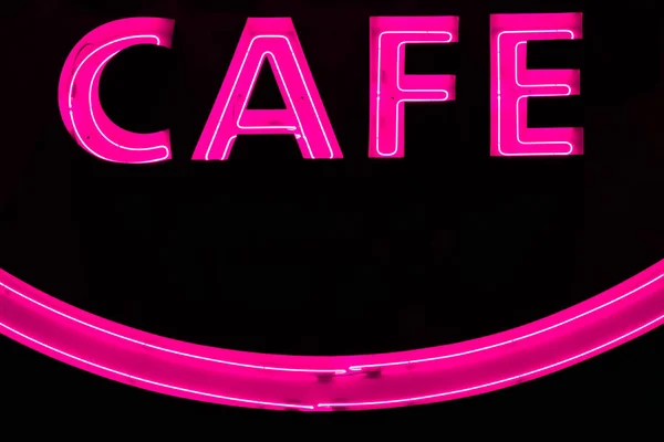 Orlando Florida Febrero 2019 Letras Rosadas Café Citywalk Área Universal — Foto de Stock